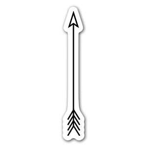 A simple arrow sticker