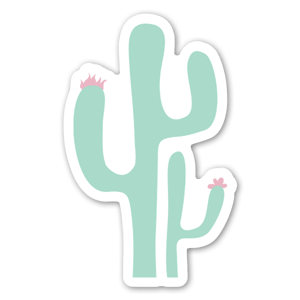 A smoking hot cactus as a perfect sticker! 