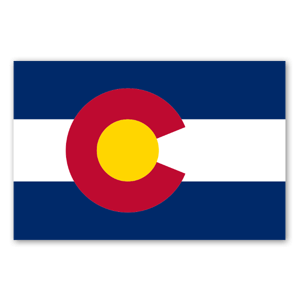 Simple Colorado state flag. High gloss and high quality for outdoor use.