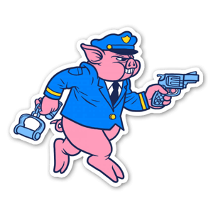 Pork cop sticker