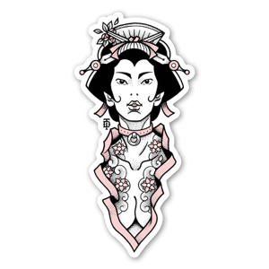 Geisha sticker