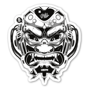 Oni sticker by kloudhandz // Cyborg division