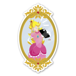 Self Peach sticker