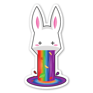 Sickawai rabbit sticker 