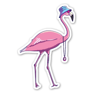 Street Flamingo sticker