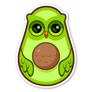 One of the Stickers from the Guess W-HOO HOO book
Guess W-HOO HOO is an owl name guessing game book.
Each owl name is a pun that contains at least the word OWL, or HOO HOO.
the book is Stuffed with 35 iconic owls.
Can you guess them all?