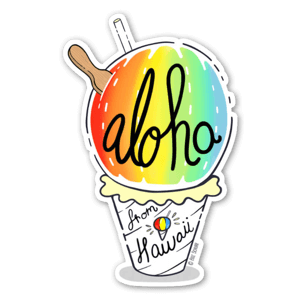 Its a little bit rainbow, a little bit aloha! 
