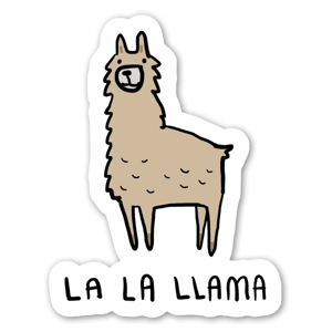 La La Llama Sticker