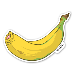 The very hot, sexy (?) banana penis sticker