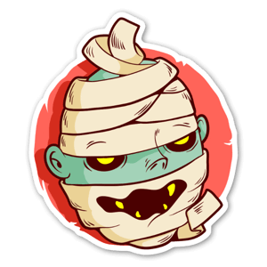 mommy's little monster mummy - sticker