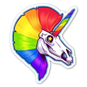 May your apocalypse be as fabulous as this unicorn design!