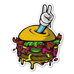 Peace for everyone, even burgers!