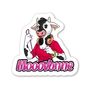 MoooVonne the Celebrity Self Help Cow - she'll tell you (or your pal) when it's time to Mooooooove on!