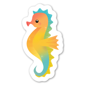 Rainbow seahorse