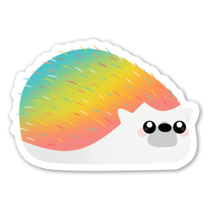 Cute rainbow hedgehog 