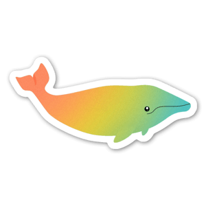 Melancolic whale - stickers