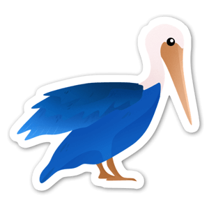 Cute pelican