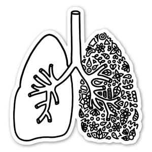 This piece represents the lungs of The Artist, and how He exhales creativity with every breath.