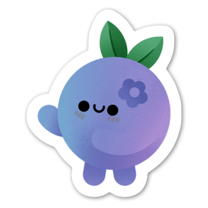 Cute blueberry