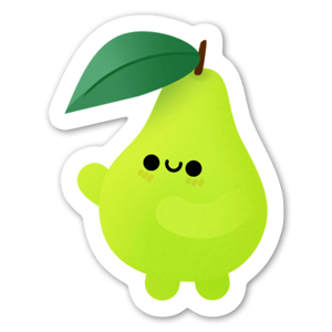 Cute pear