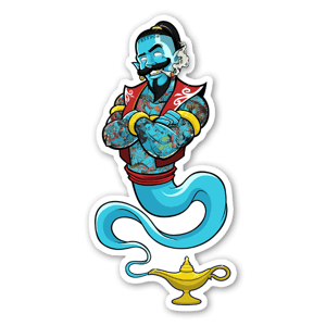 My custom design of the tattooed genie