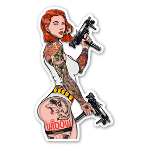 My custom design of black widow fully tattooed