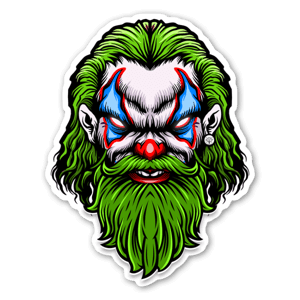 Custom design of the clown prince bearded