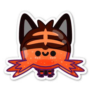 Black and orange Cat - StickerApp