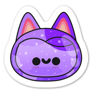 Purple Cat - StickerApp