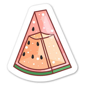 Cute watermelon - stickers