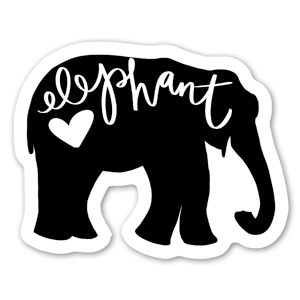 Asian elephants are native to nations with the most dense human populations. As a result, their living space has been reduced by ~85% in 40 years! Here is a silhouette to show your love.