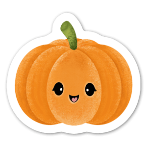 This cute Pumpkin is the definition of Fall and Halloween. Pumpkins should always be scary, they can be cute too ? 