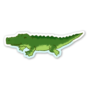 Cute little gator, Florida vibes, green, crocodile 