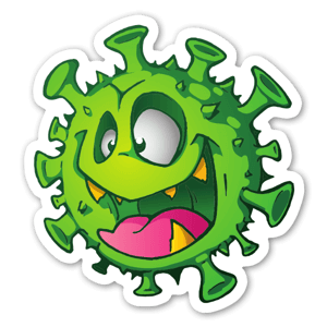 Green Virus sticker