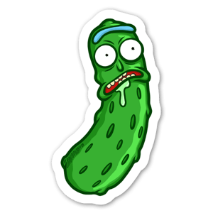 Pickle Rick as a Stickers