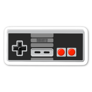 Awesome NES 8-bit hand control - stickers