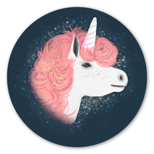 A magical unicorn spreading its magic around the universe. A fantastic sticker that fits just as well on your computer as in your special place

Magical Unicorn Sticker – Enchanting and Whimsical!

Meet our Magical Unicorn Sticker, the perfect way to add a touch of fantasy to your belongings. This enchanting sticker features a beautifully detailed unicorn with a flowing mane and a sparkling aura. The whimsical design captures the magic and wonder of this mythical creature, making it a delightful addition to any surface.