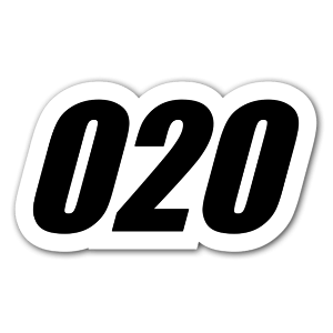 020 Racing sticker 