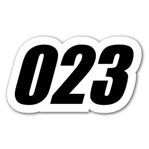 Racing sticker 023