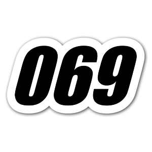 Racing sticker 069