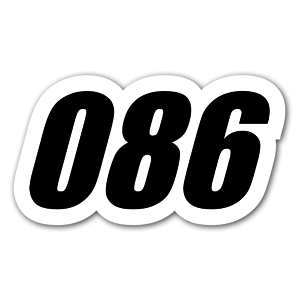 Racing sticker 086