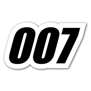 007 sticker 