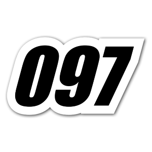 A 097 sticker to put on your car 