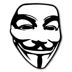 The Guy Fawkes mask sticker.