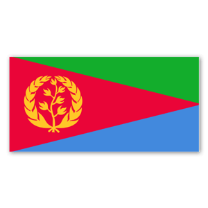 Eritrea flag as a sticker 