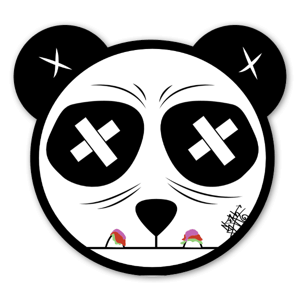 Sloth Panda Sticker.