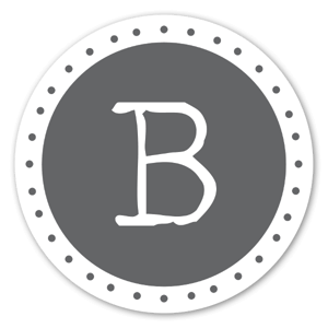 Monogram Gray B