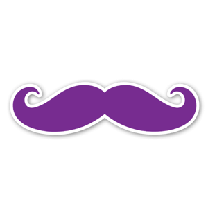 Mustache Purple