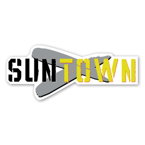 Suntown wide banner sticker