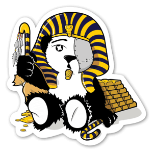 Order this Pharoah sticker made By Cryptic Mindz